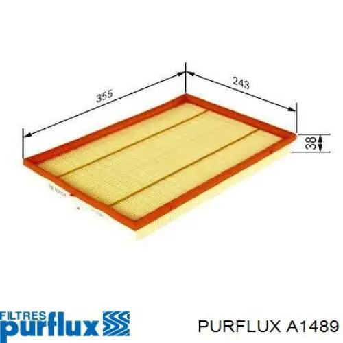 Купити A1489 Purflux Автомобільний фільтр повітря
