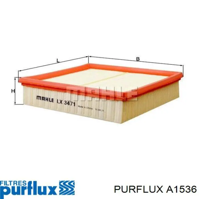 Елемент повітряного фільтра Purflux A1536 ціна, від 25.06 USD