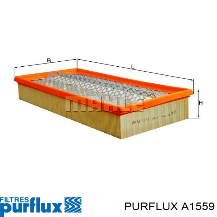 Елемент повітряного фільтра Purflux A1559 ціна, від 10.18 USD