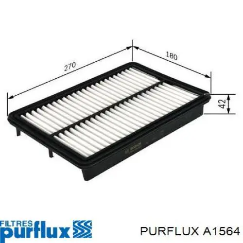 Купити A1564 Purflux Автомобільний фільтр повітря
