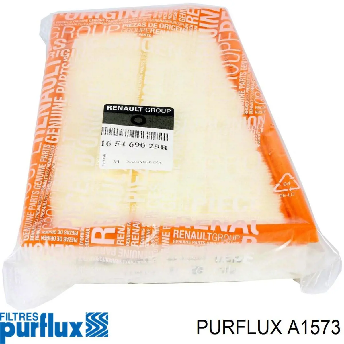 A1573 Purflux Повітряний фільтр двигуна
