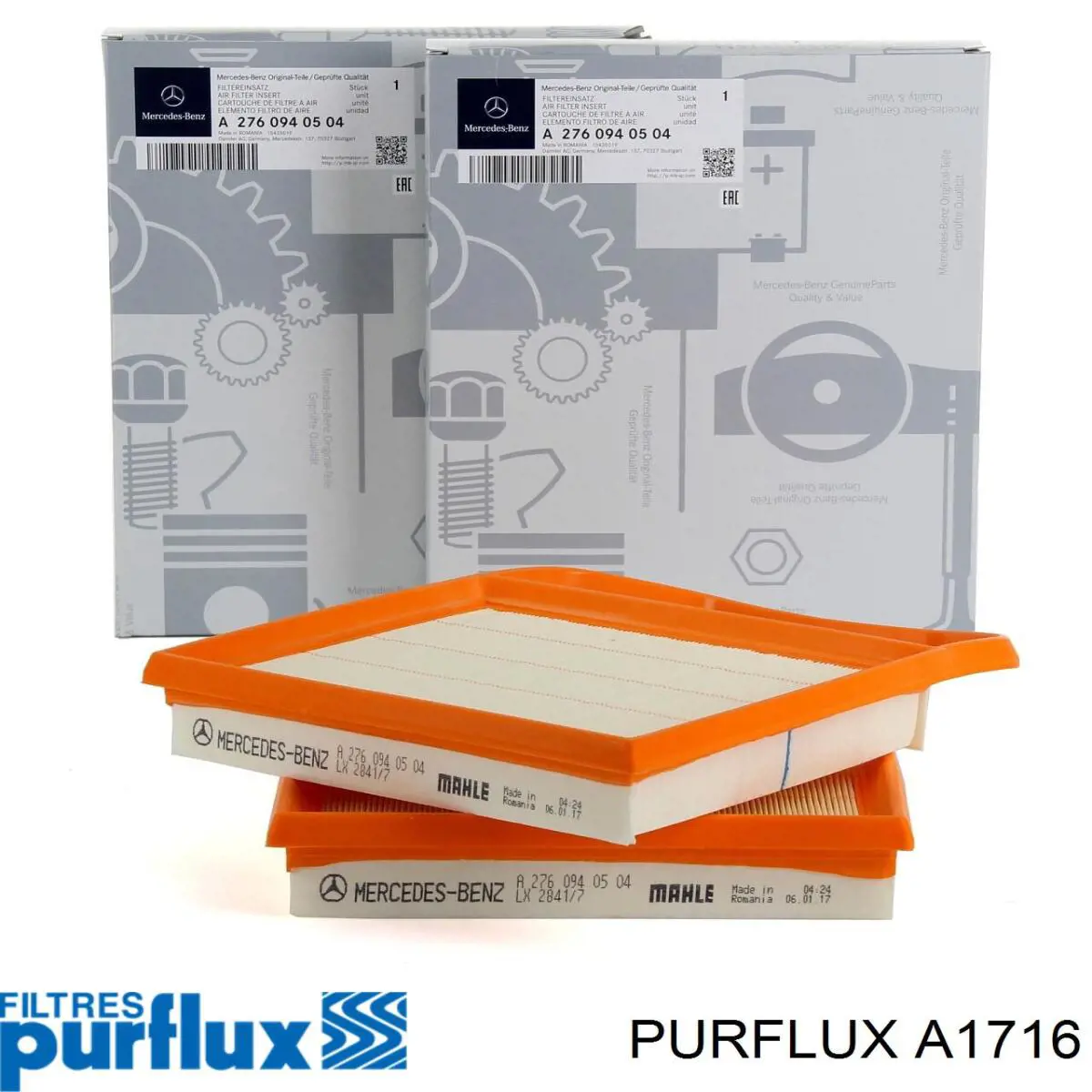 Елемент повітряного фільтра Purflux A1716 ціна, від 17.65 USD