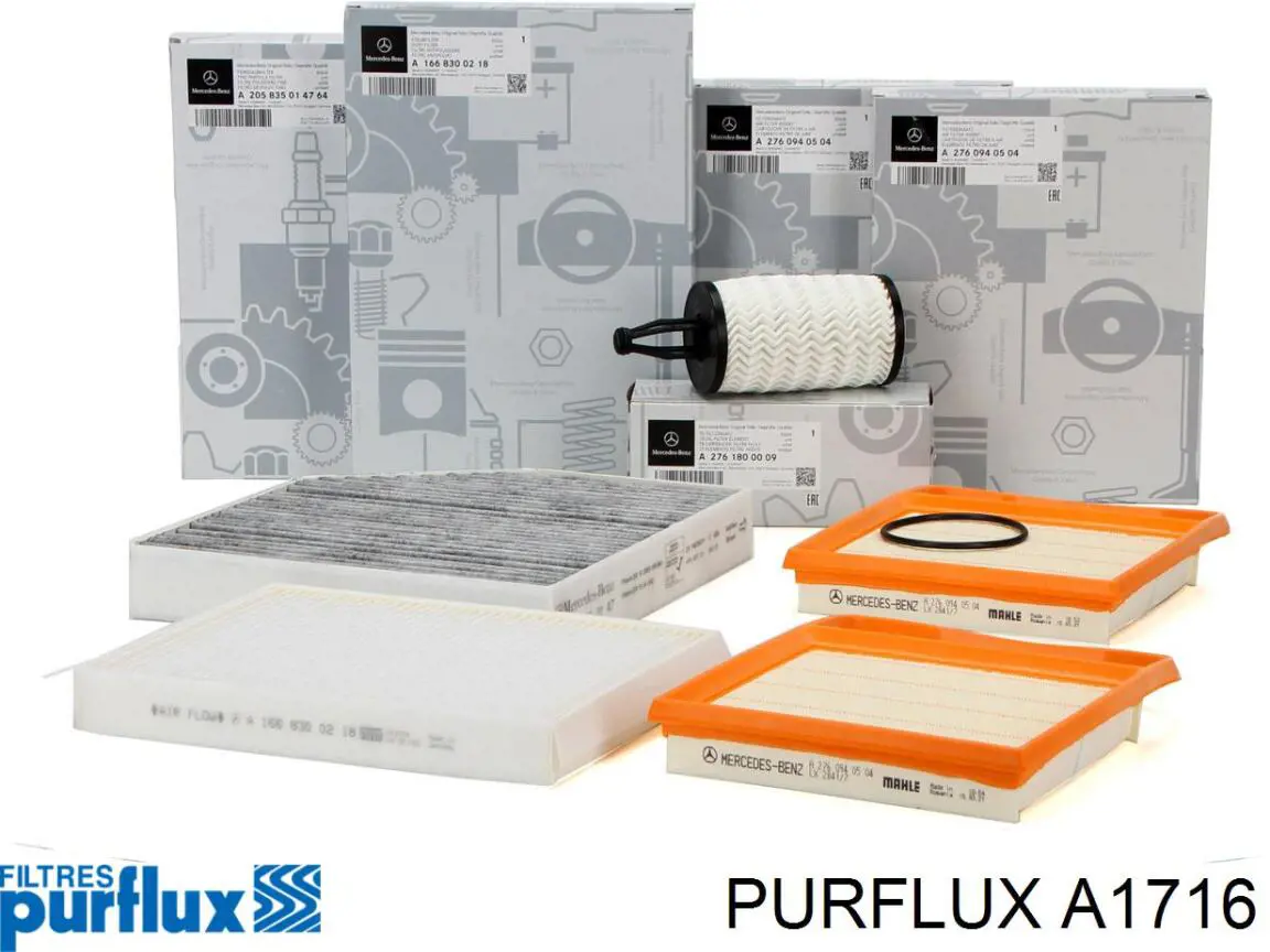 A1716 Purflux Повітряний фільтр двигуна