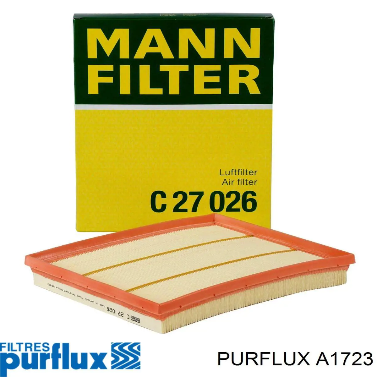 Елемент повітряного фільтра Purflux A1723 ціна, від 17.91 USD
