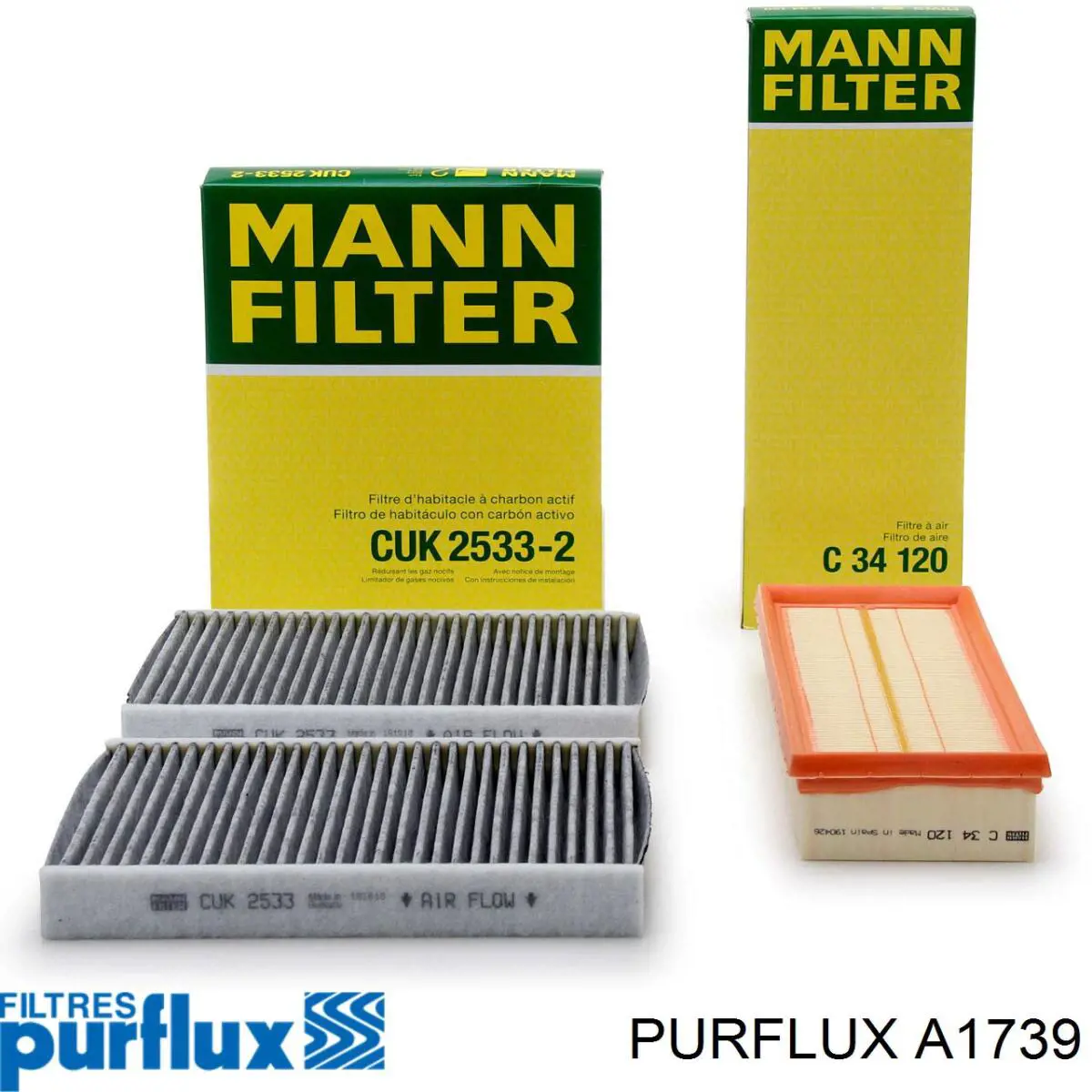 A1739 Purflux Повітряний фільтр двигуна