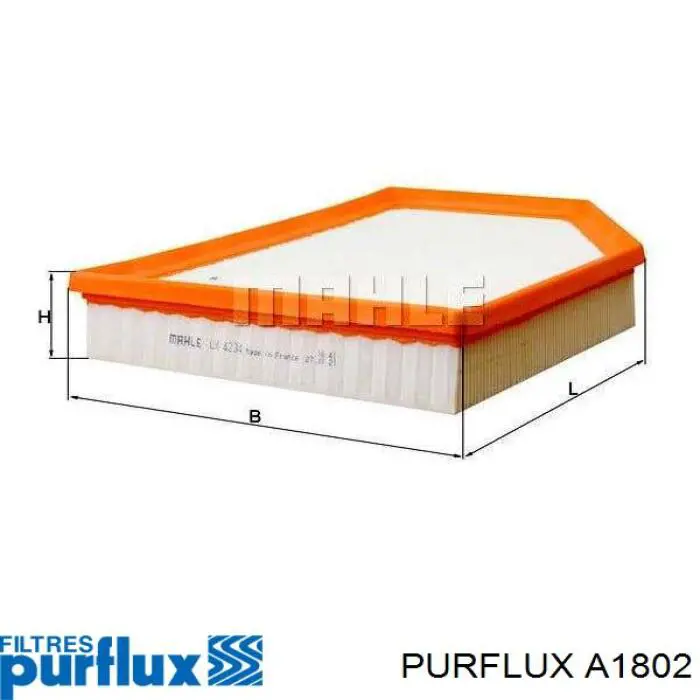 Купити A1802 Purflux Автомобільний фільтр повітря