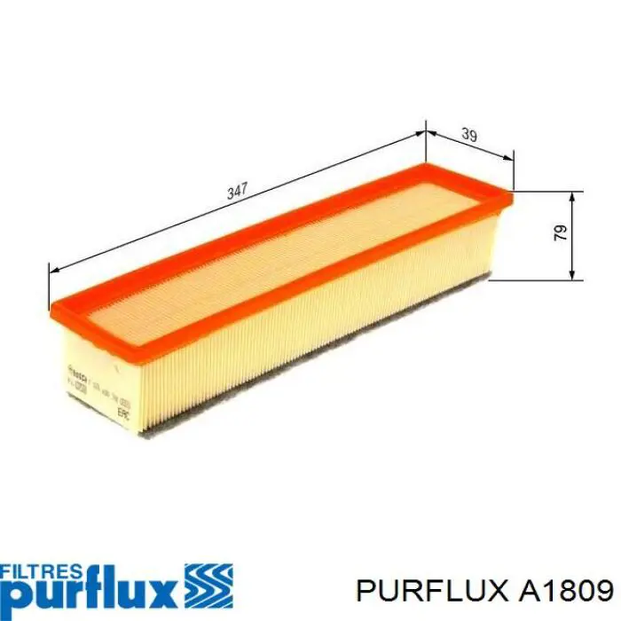 Купити A1809 Purflux Автомобільний фільтр повітря