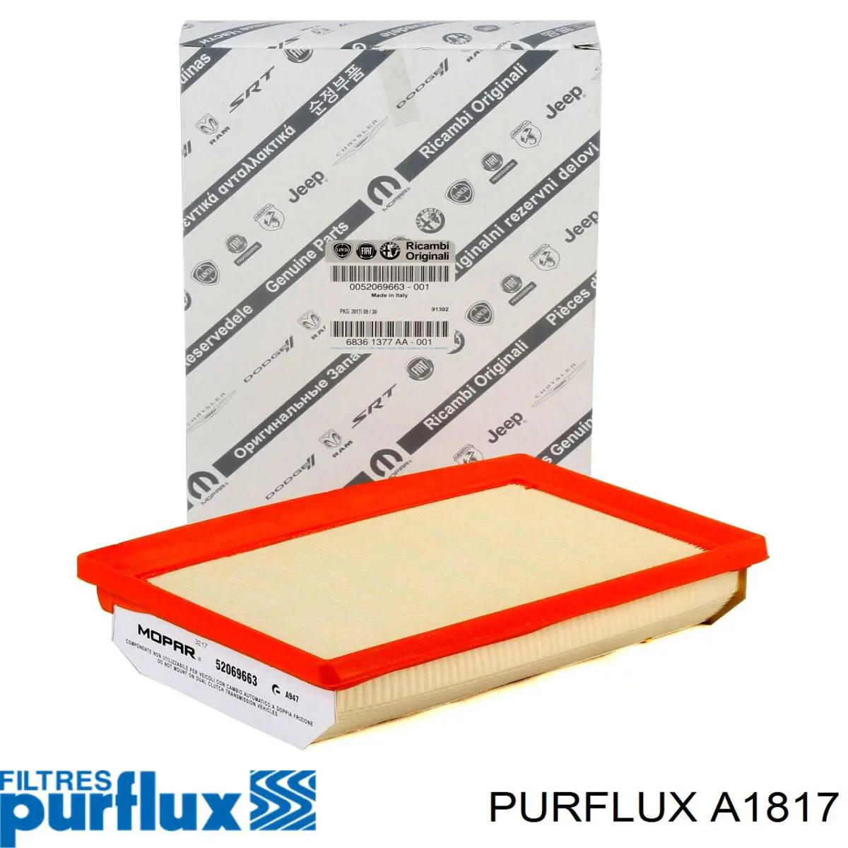 Елемент повітряного фільтра Purflux A1817 ціна, від 14.09 USD