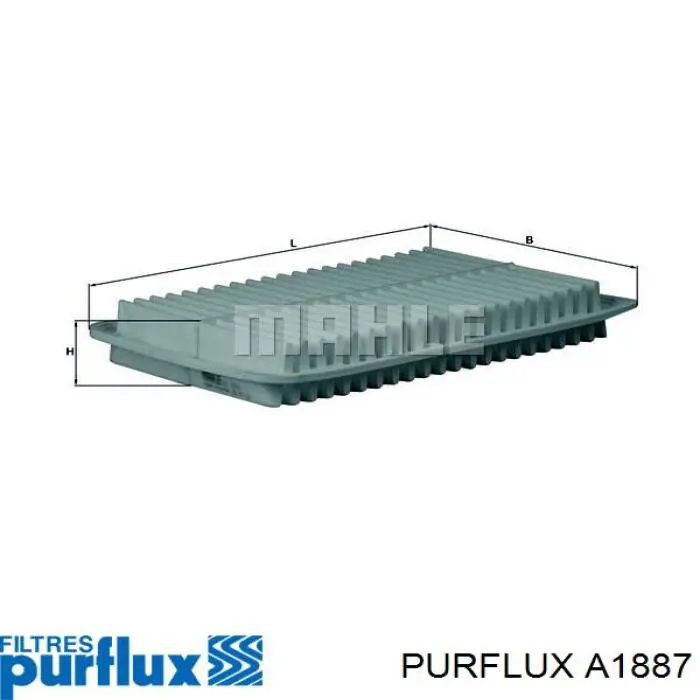 Повітряний фільтр A1887 Purflux