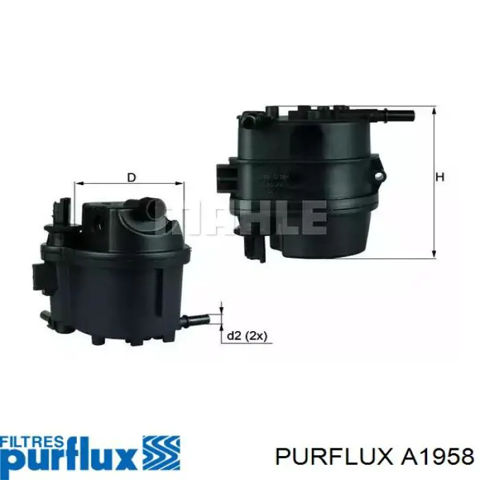 A1958 Purflux Повітряний фільтр двигуна