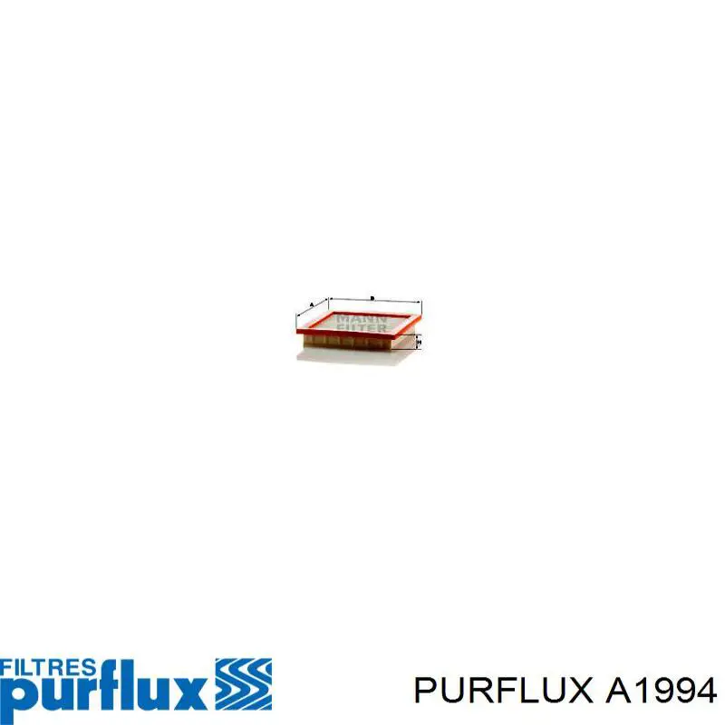 Купити A1994 Purflux Автомобільний фільтр повітря