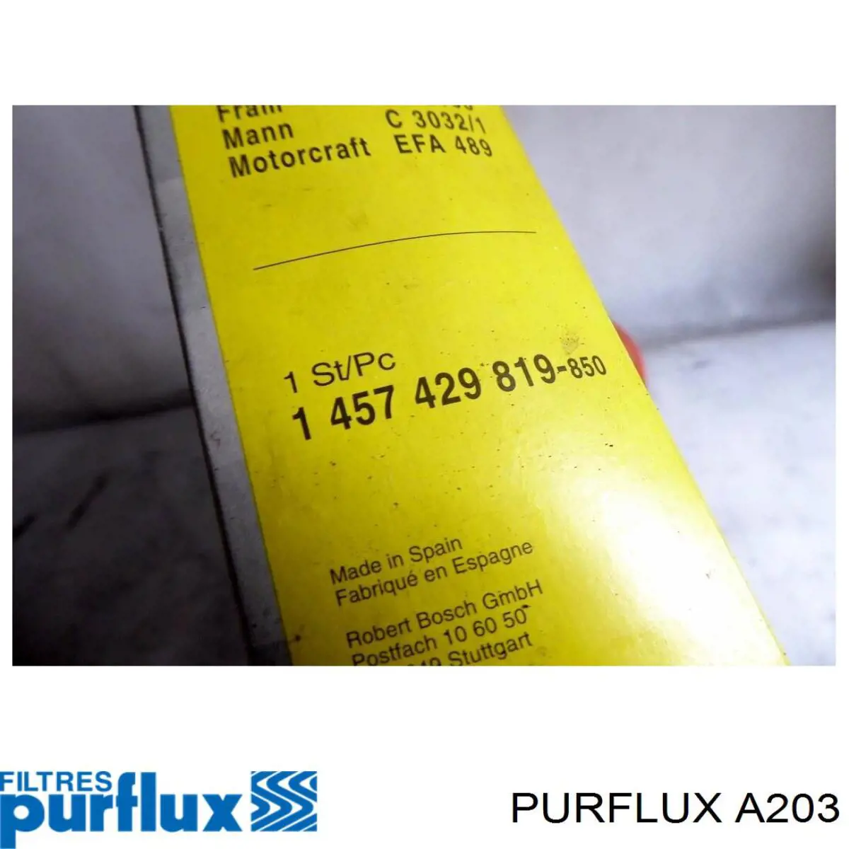 Елемент повітряного фільтра Purflux A203 ціна, від 5.41 USD