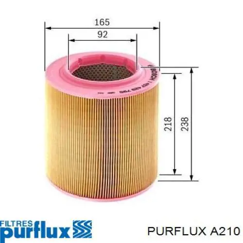 Купити A210 Purflux Автомобільний фільтр повітря