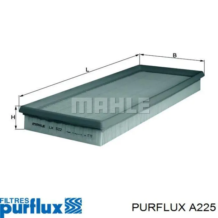 Купити A225 Purflux Автомобільний фільтр повітря