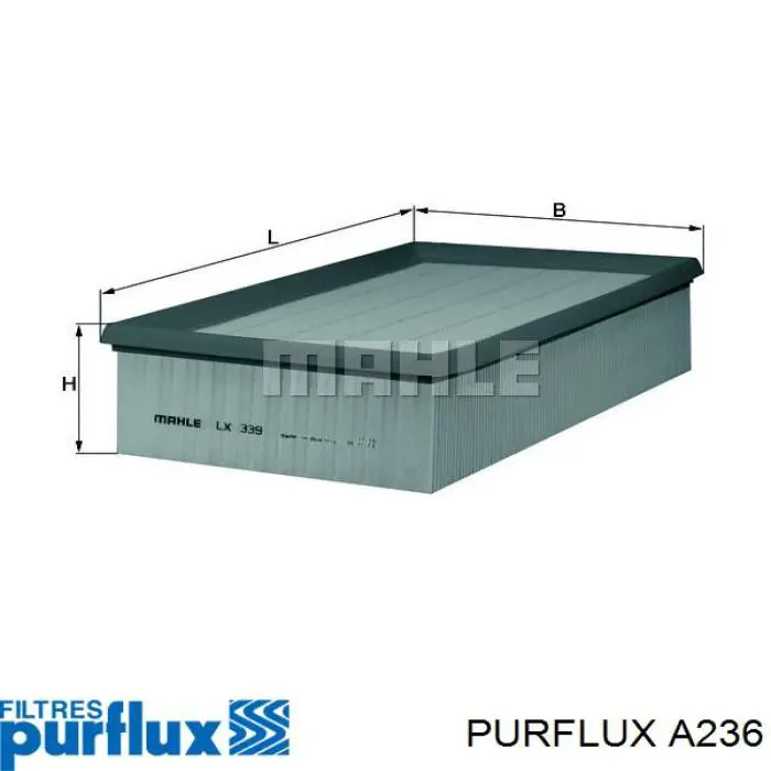 Повітряний фільтр A236 Purflux
