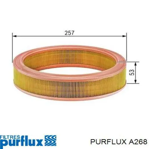 A268 Purflux Повітряний фільтр двигуна