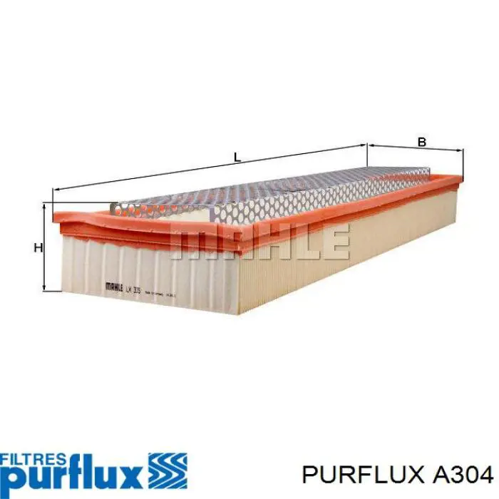 A304 Purflux Повітряний фільтр двигуна