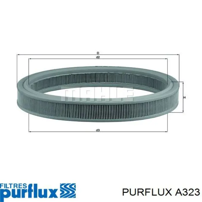 A323 Purflux фільтр повітряний