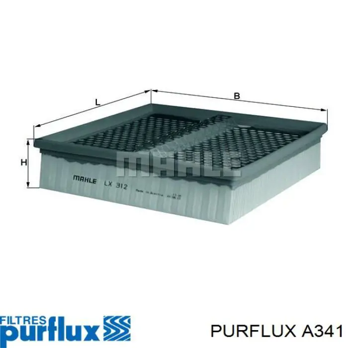 Повітряний фільтр A341 Purflux