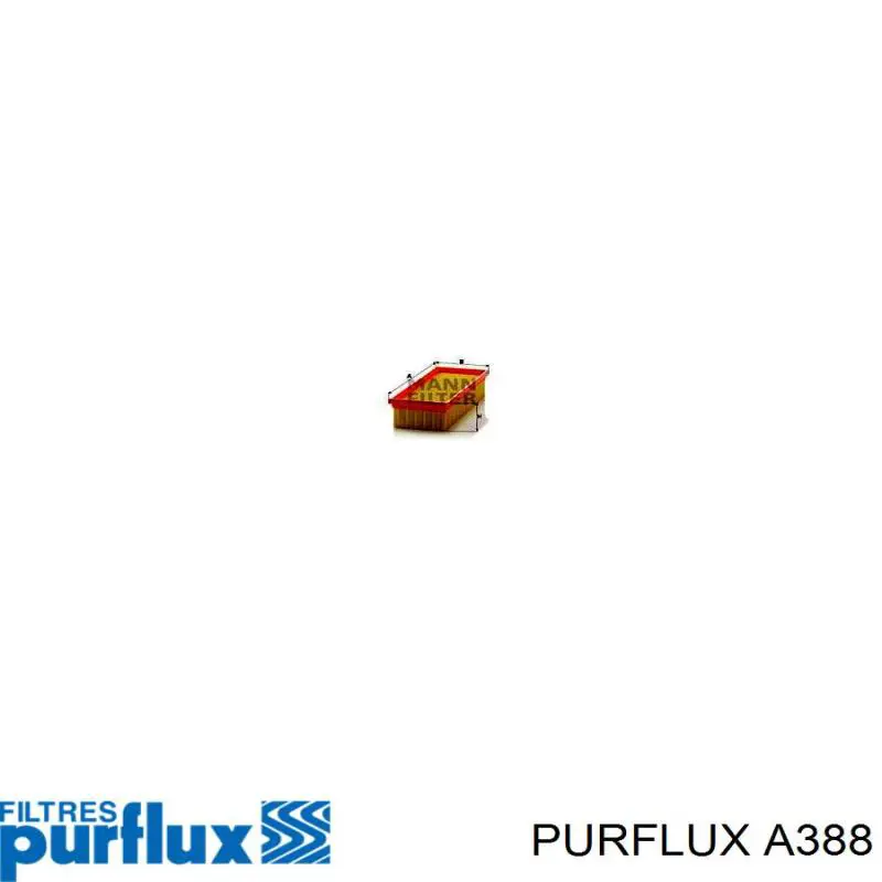 A388 Purflux Повітряний фільтр двигуна