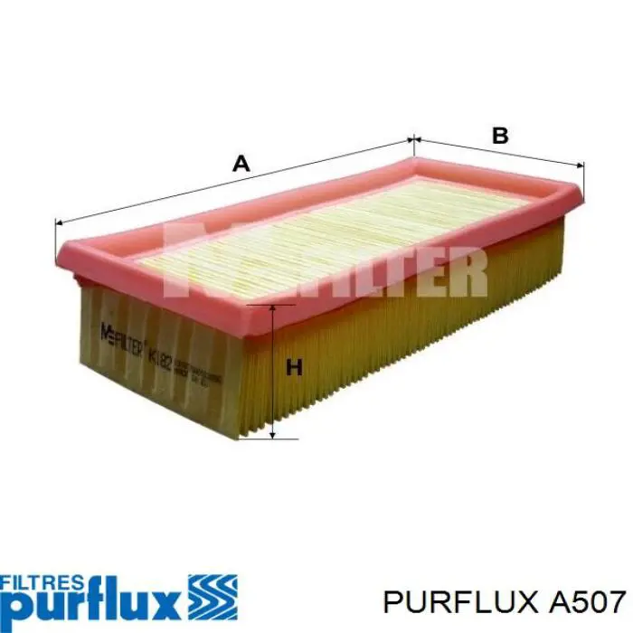 Повітряний фільтр A507 Purflux