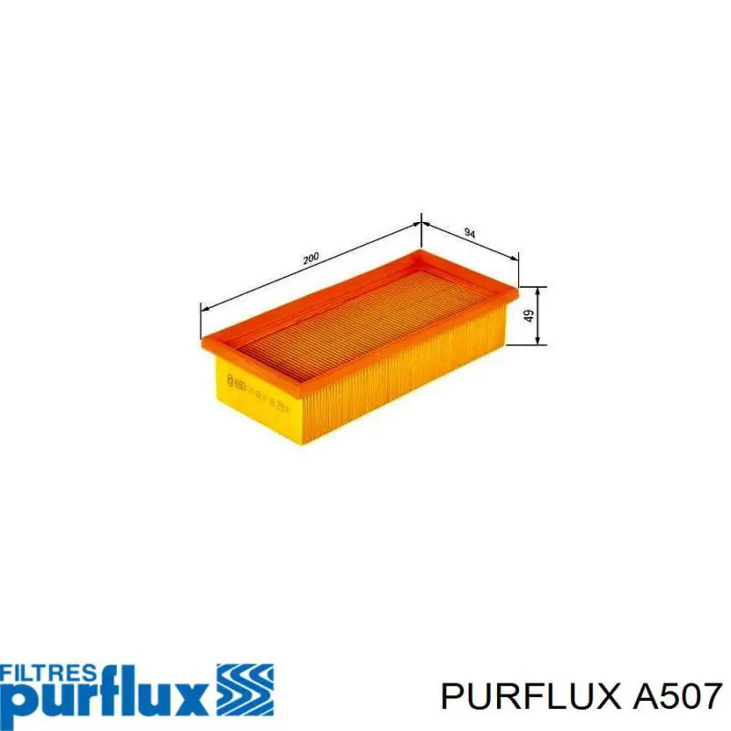 Елемент повітряного фільтра Purflux A507 ціна, від 2.81 USD