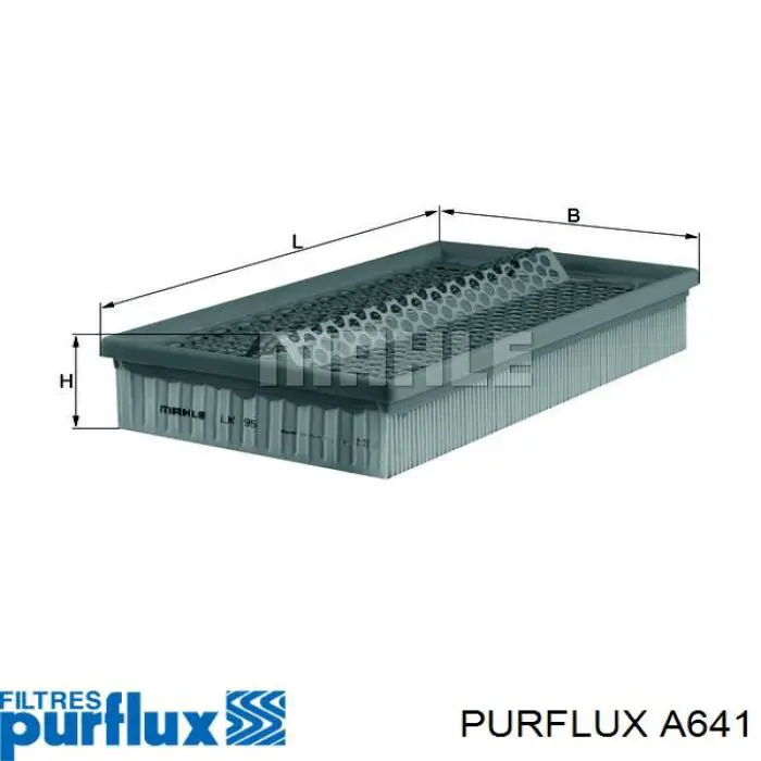 Повітряний фільтр A641 Purflux