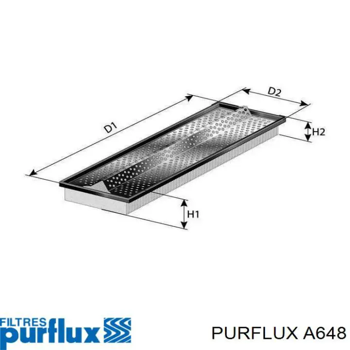 Повітряний фільтр A648 Purflux