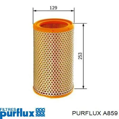 Купити A859 Purflux Автомобільний фільтр повітря