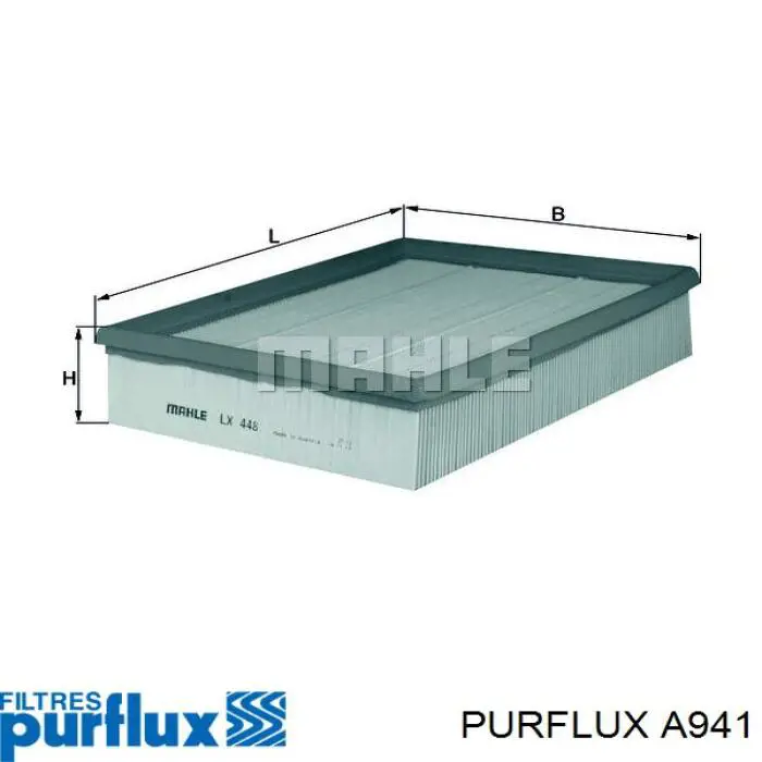 A941 Purflux Повітряний фільтр двигуна
