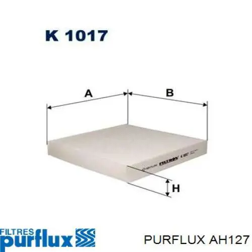 Фільтр повітряний обігрівача Purflux AH127 ціна, від 5.08 USD