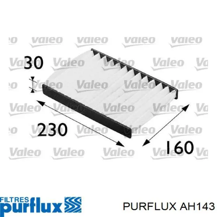 Купити AH143 Purflux Фільтр салону вугільний