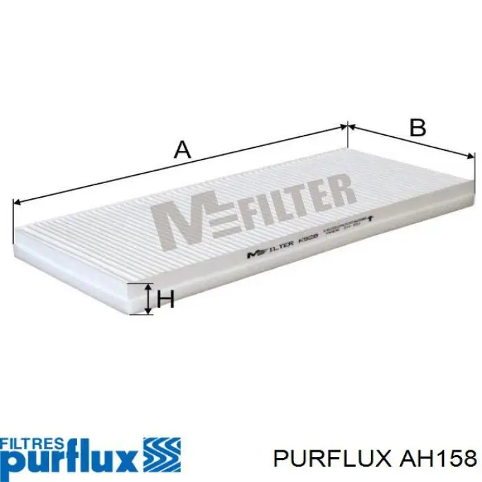 Купити AH158 Purflux Фільтр салону вугільний