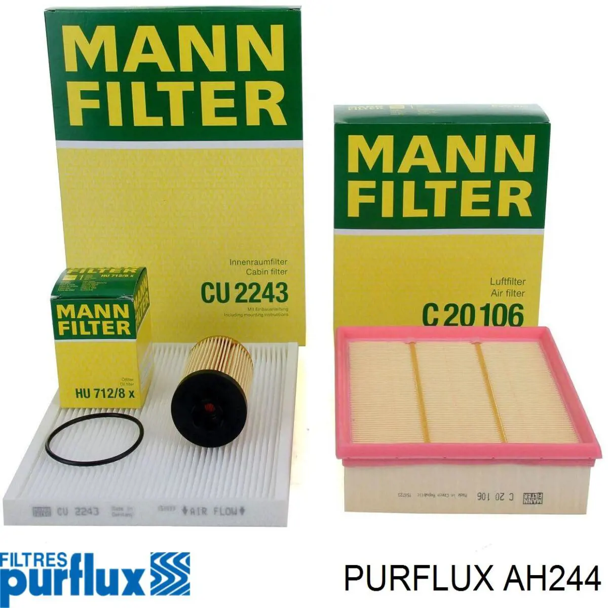 Фільтр повітряний обігрівача Purflux AH244 ціна, від 5.62 USD
