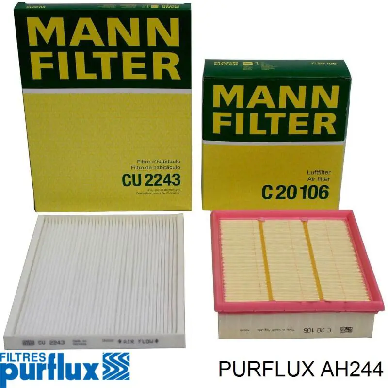 Купити AH244 Purflux Фільтр салону вугільний