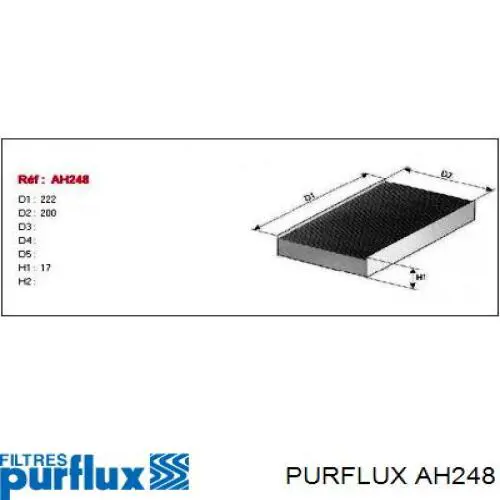 Фільтр салону AH248 Purflux