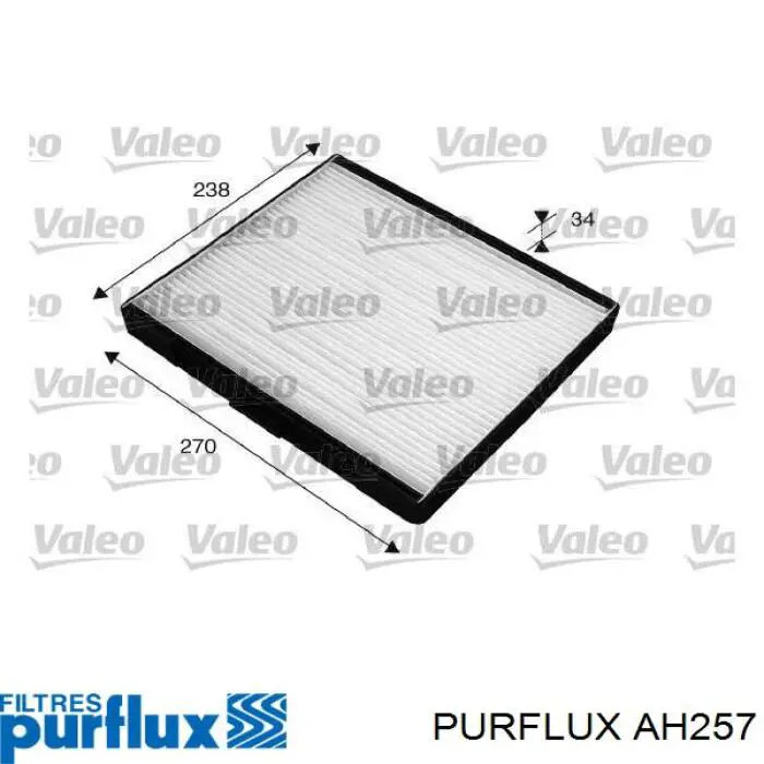 AH257 Purflux Внутрішньосалонний фільтр