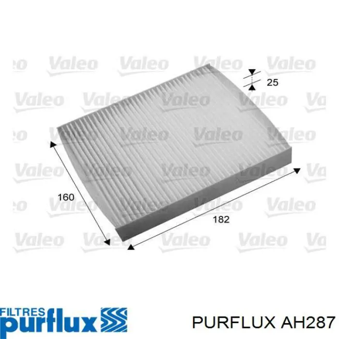 Купити AH287 Purflux Фільтр салону вугільний
