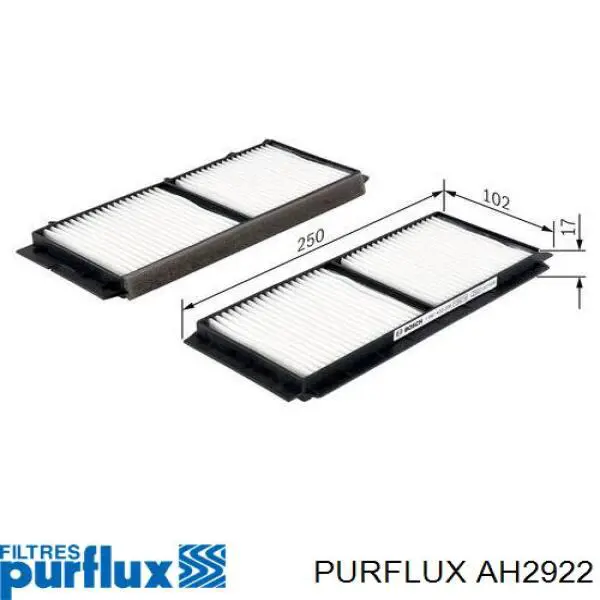 Фільтр повітряний обігрівача Purflux AH2922 ціна, від 8.87 USD