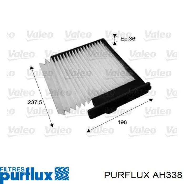Купити AH338 Purflux Фільтр салону вугільний