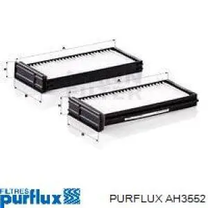 Повітряний фільтр салону Purflux AH3552