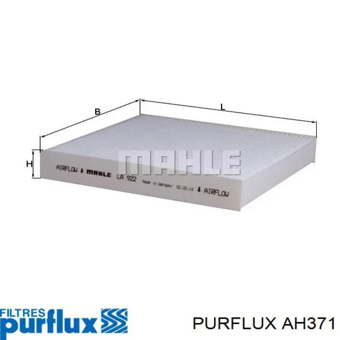 Фільтр салону AH371 Purflux