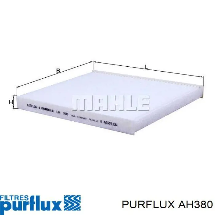 Фільтр повітряний обігрівача Purflux AH380 ціна, від 16.26 USD