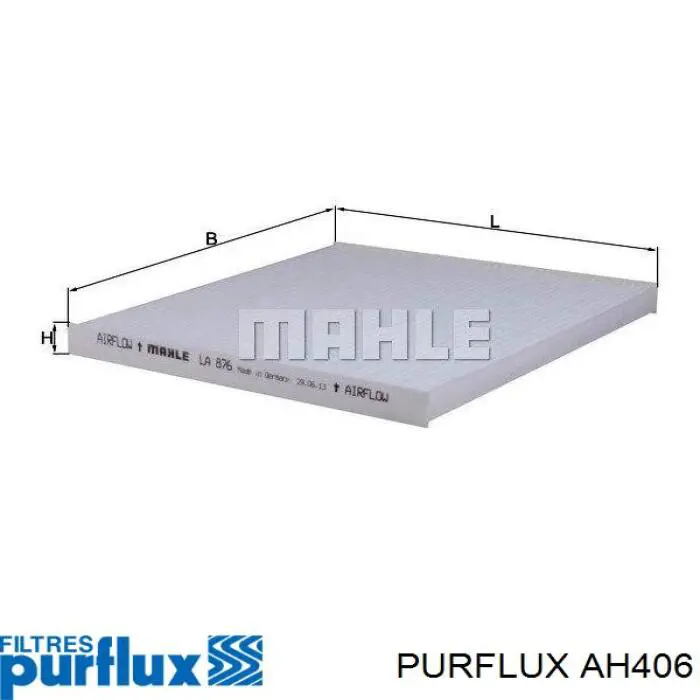 Фільтр салону AH406 Purflux