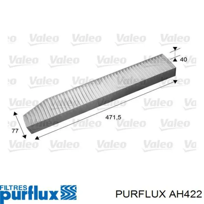 AH422 Purflux Внутрішньосалонний фільтр