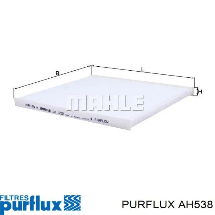 Фільтр повітряний обігрівача Purflux AH538 ціна, від 4.53 USD