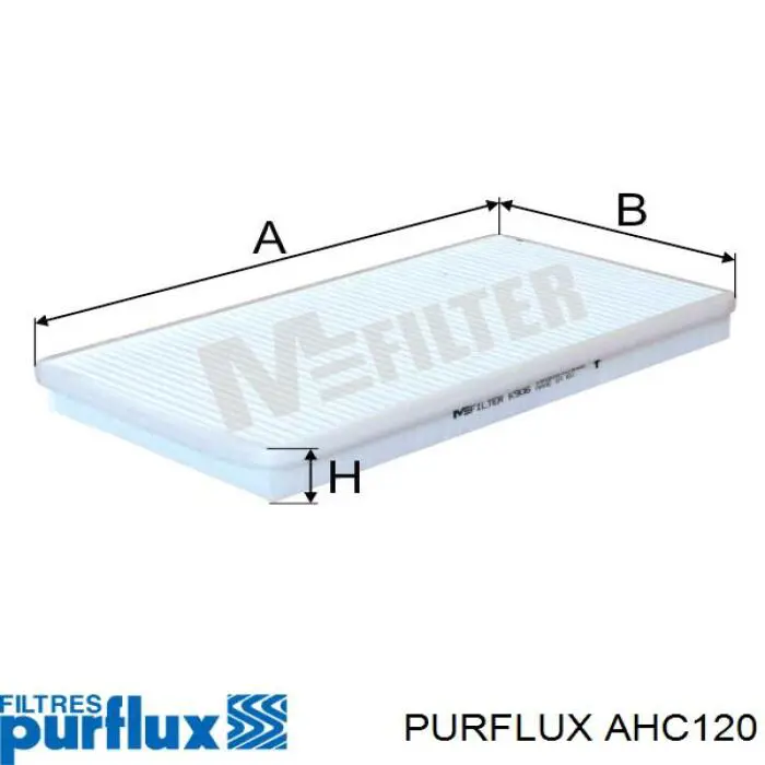 Купити AHC120 Purflux Фільтр салону вугільний