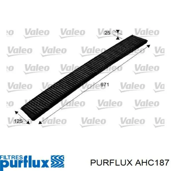Фільтр салону AHC187 Purflux