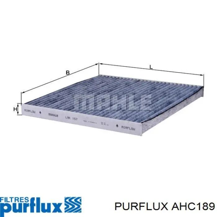 Фільтр салону AHC189 Purflux
