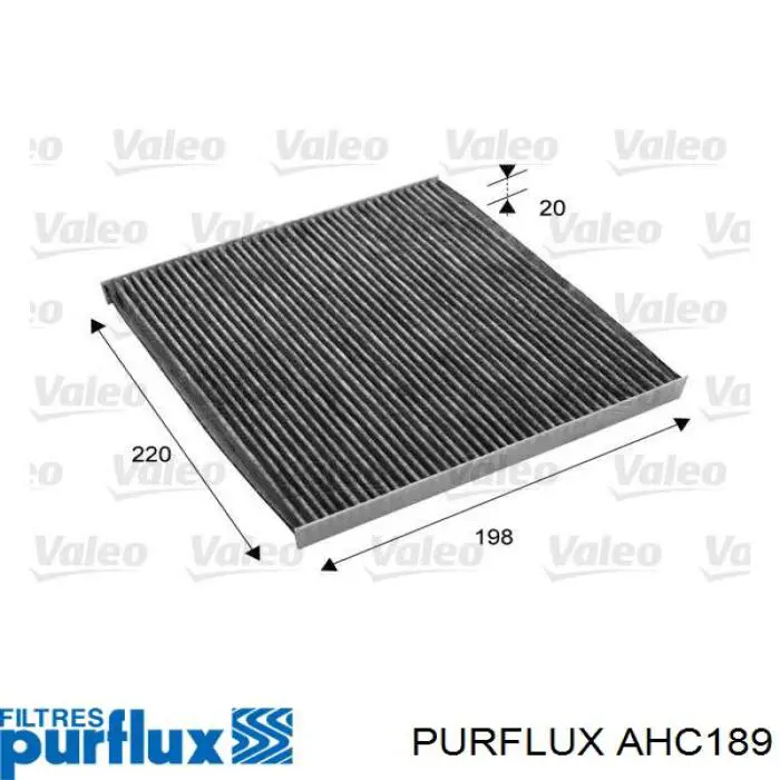 AHC189 Purflux Внутрішньосалонний фільтр